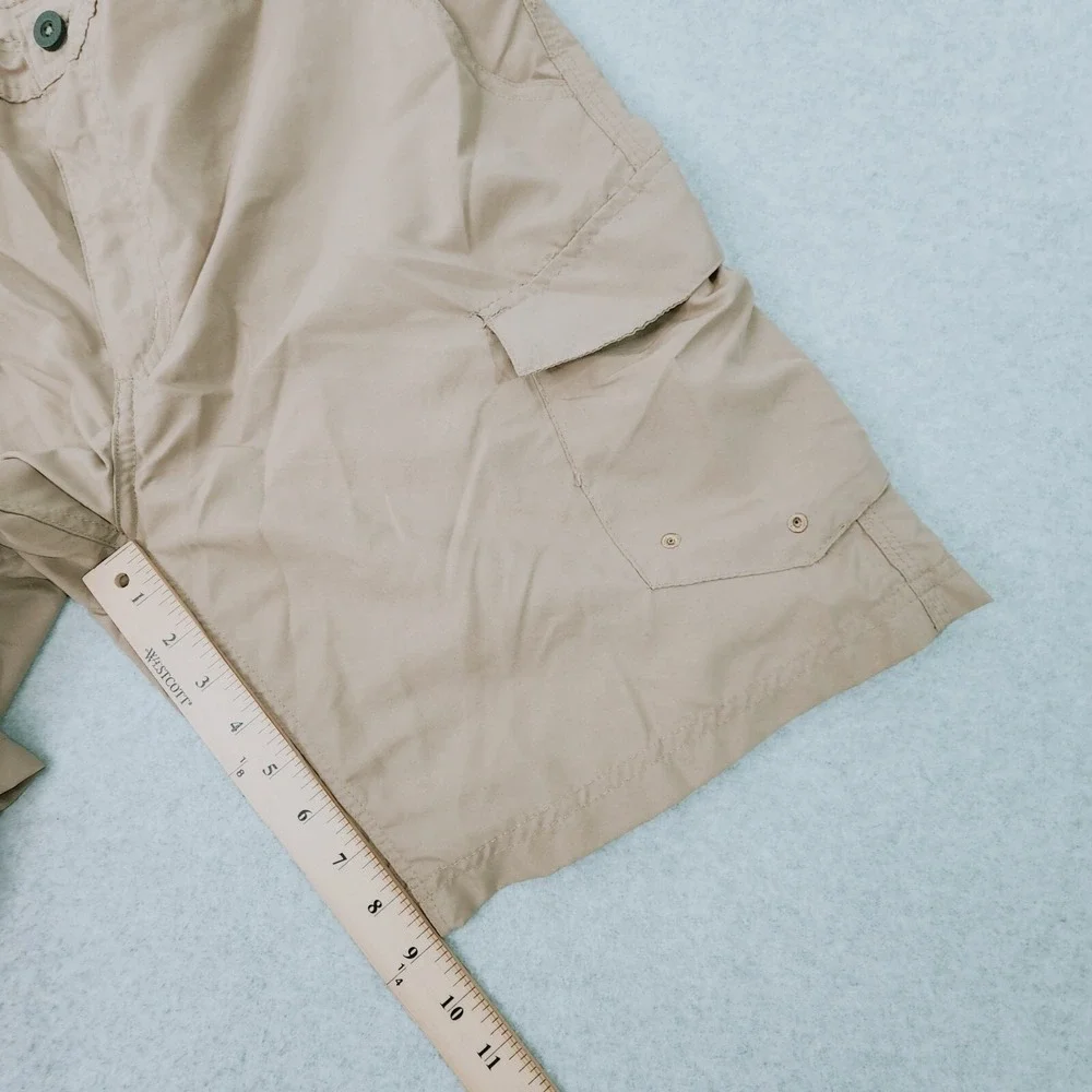 Magellan Outdoors Cargo Shorts Men 38 Tan Fishing Water Repellent 6-Pocket Sport